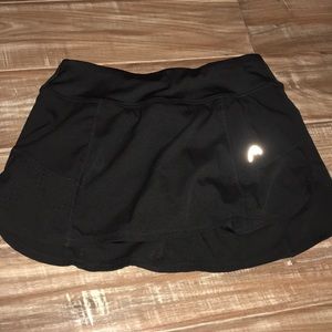 Black tennis skort